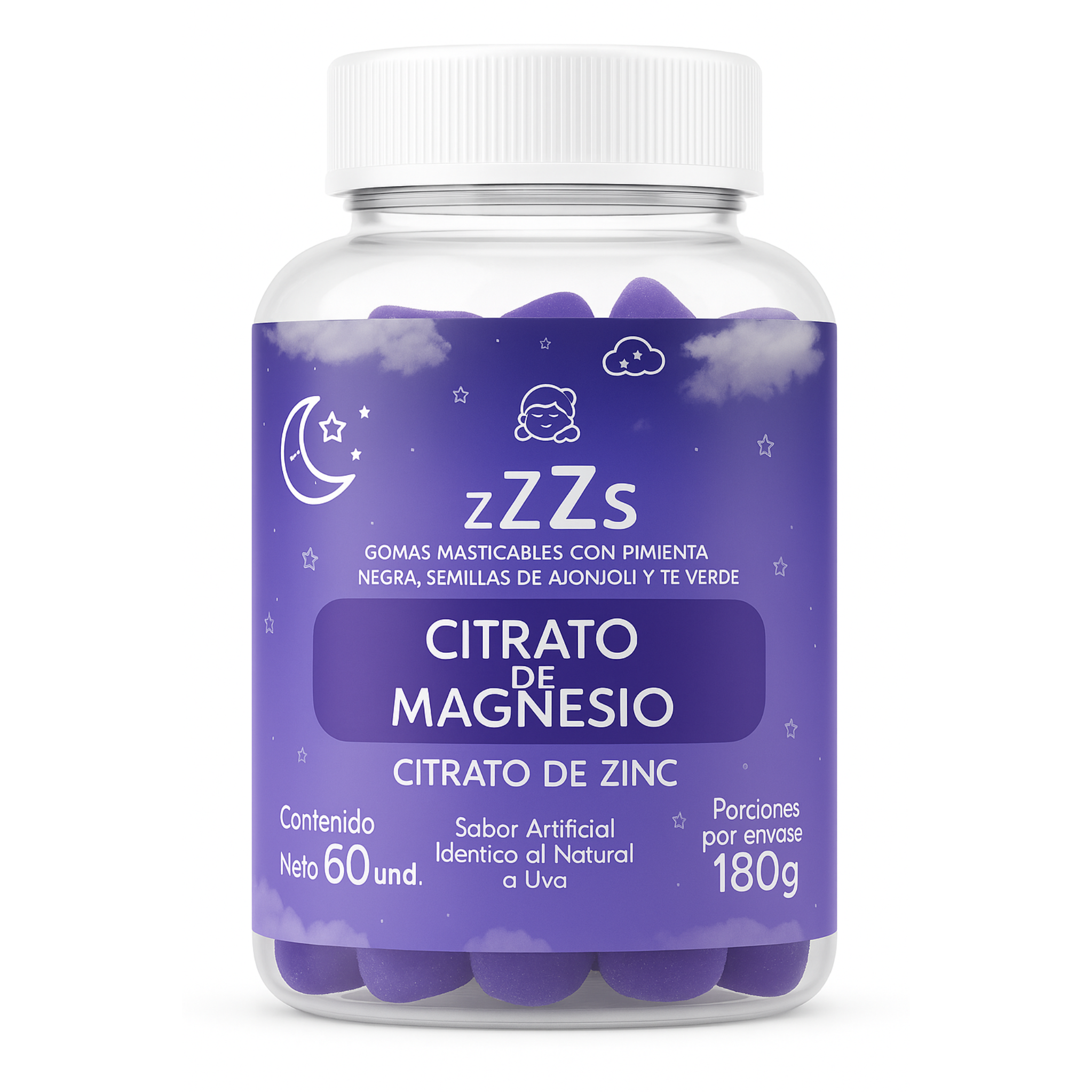 Gomitas Para Dormir Magnesio X 60 Unid