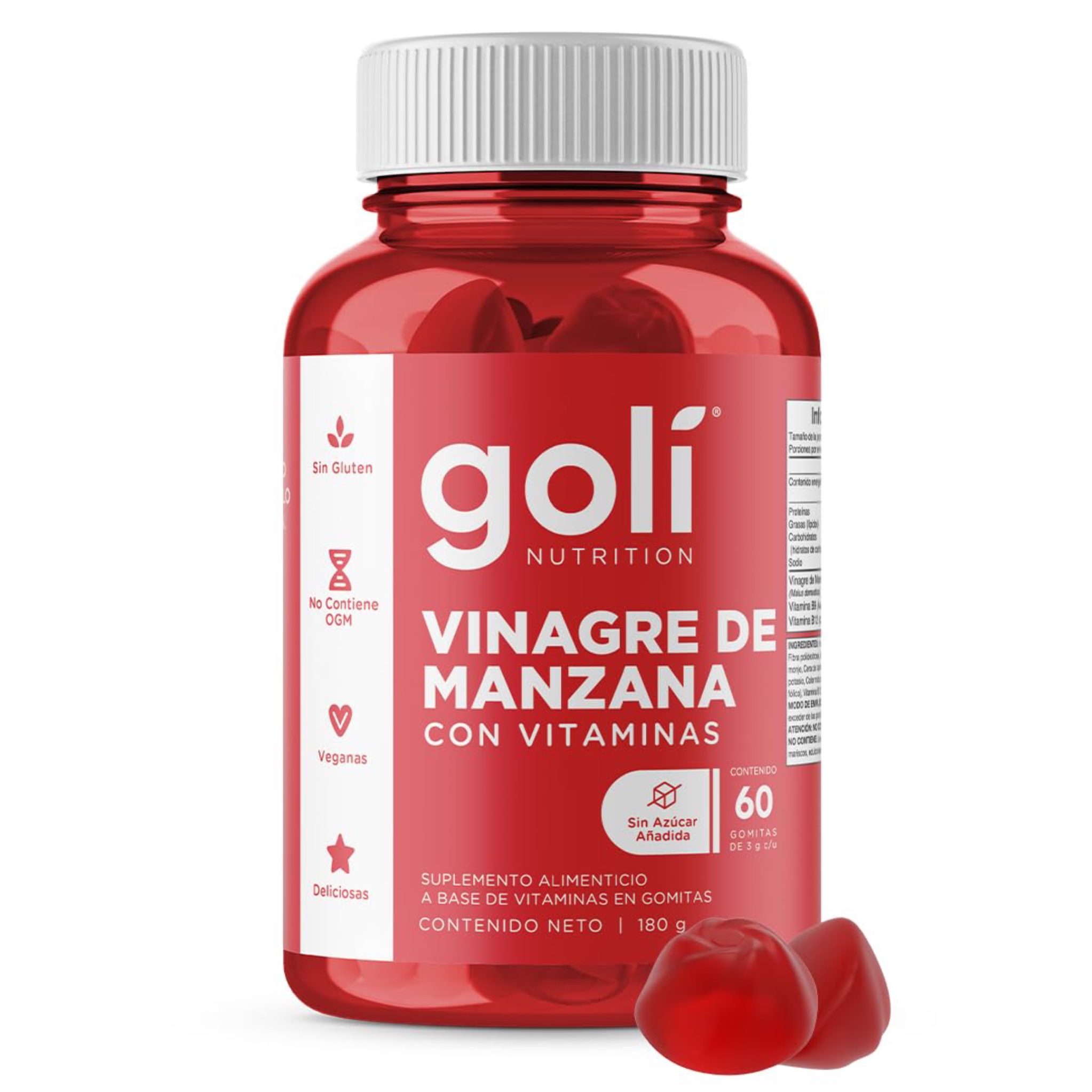 Goli Vitaminas en gomitas de vinagre de sidra de manzana